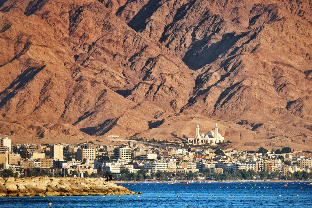 View of Aqaba from the Bay, Jordan